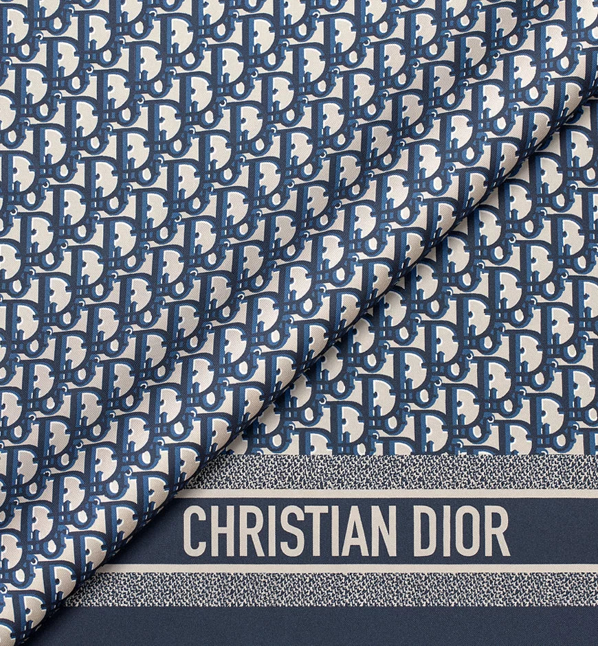 Dior Oblique Stole - Navy Blue