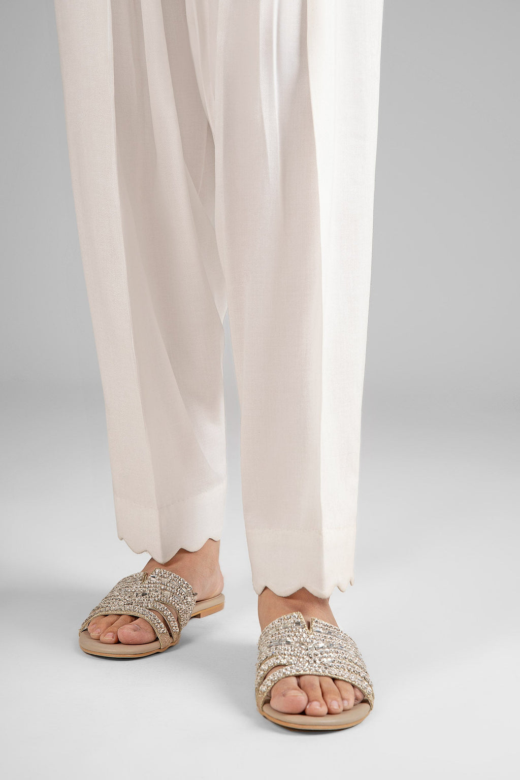 Dyed Viscose Shalwar - Maria B