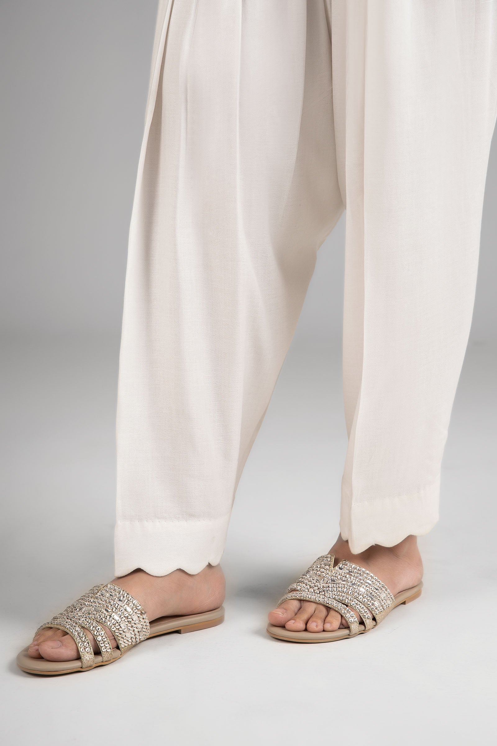 Dyed Viscose Shalwar - Maria B