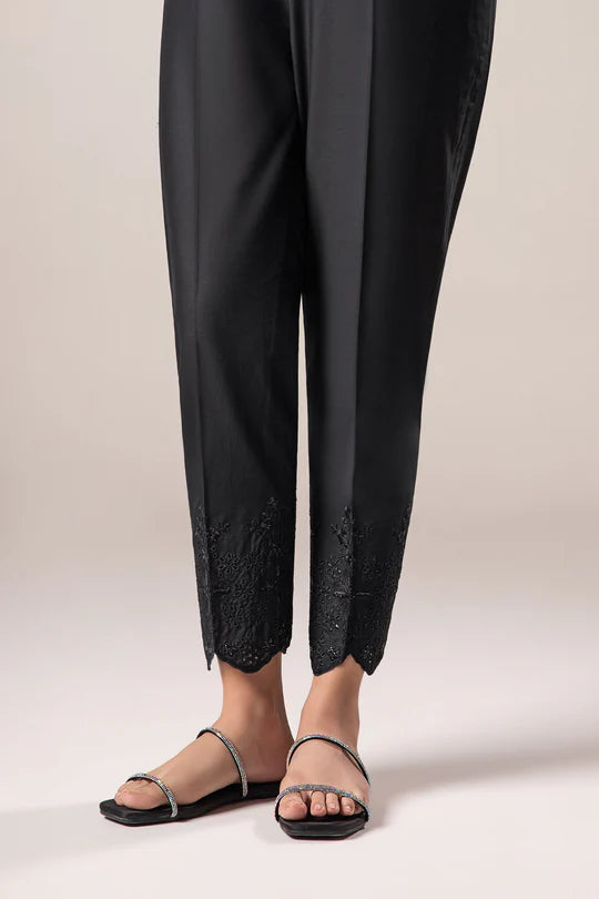 Embroidered Cambric Trouser - Maria B